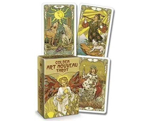 Золотое Таро Арт-Нуво | Golden Art Nouveau Tarot.У продажу є езатеричні книги.