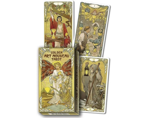 Золотое Таро Арт-Нуво | Golden Art Nouveau Tarot.У продажу є езатеричні книги.
